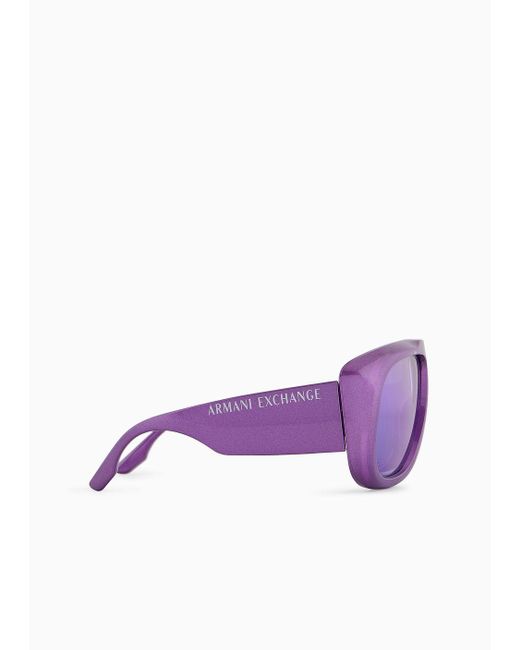 Armani Exchange Purple Sunglasses for men