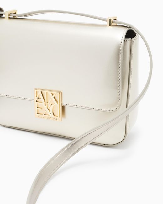 ARMANI EXCHANGE White Small Shoulder Bag With Logo
