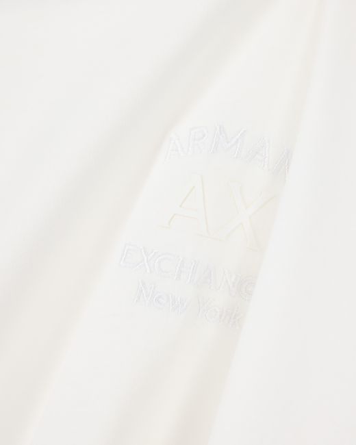 ARMANI EXCHANGE White Regular T-Shirt for men