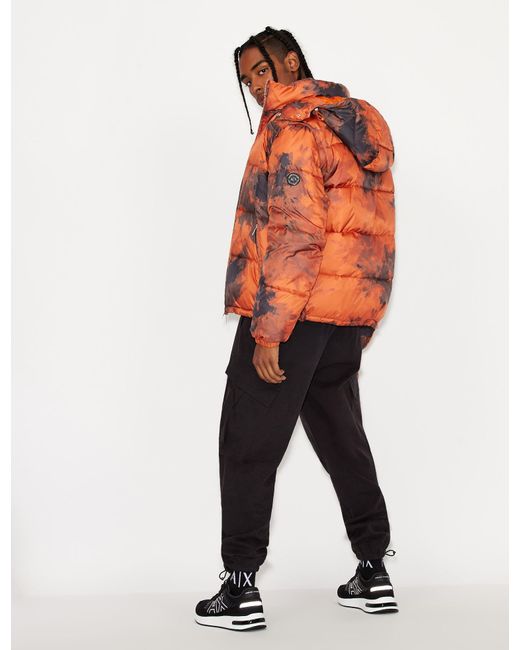 puma camo jacket orange