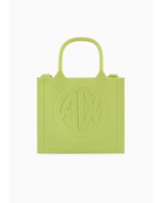 Armani Exchange Green Milky Bag Mit Geprägtem Logo Aus Recyceltem Material