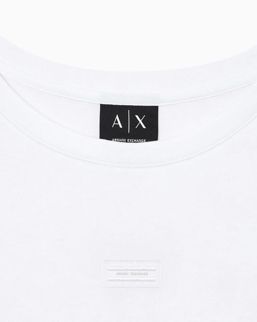ARMANI EXCHANGE White Regular Fit T-Shirt