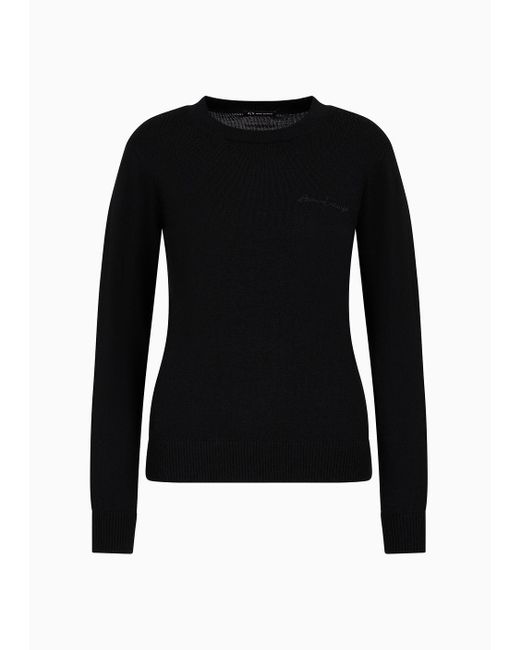 Armani Exchange Black Sweaters