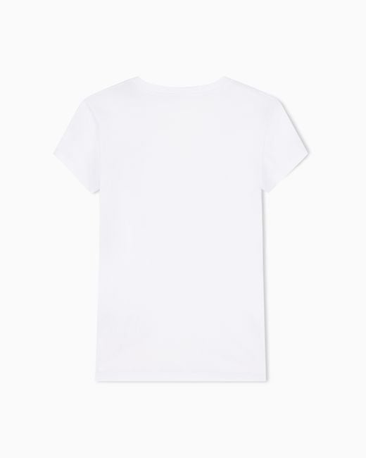 ARMANI EXCHANGE White Slim Fit T-Shirt