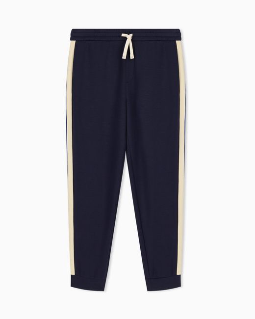 ARMANI EXCHANGE Blue Regular Fit Trousers for men