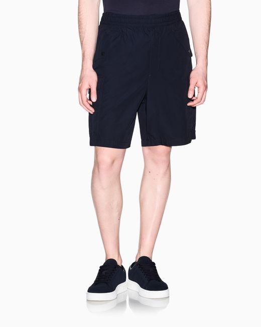 ARMANI EXCHANGE Blue Regular Fit Shorts for men