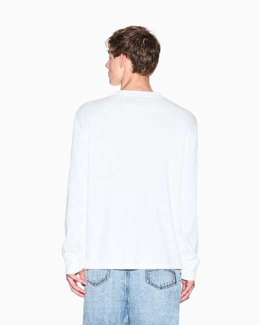 ARMANI EXCHANGE White Slim-Fit Short-Sleeved Cotton Polo Shirt for men