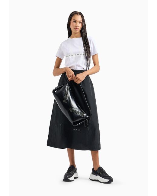 Armani Exchange Black Shoulder Bags