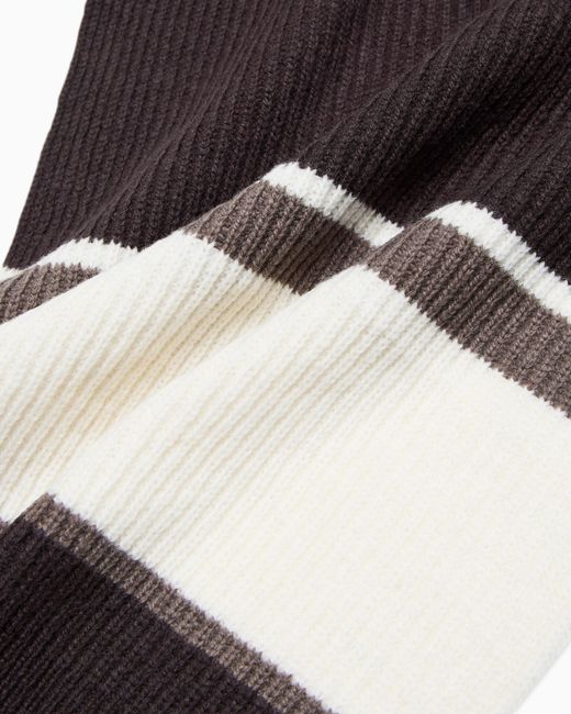 ARMANI EXCHANGE Brown Knitted Scarf for men