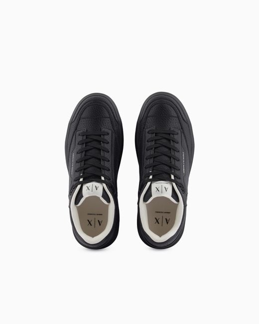 ARMANI EXCHANGE Blue Technical Fabric Sneakers for men