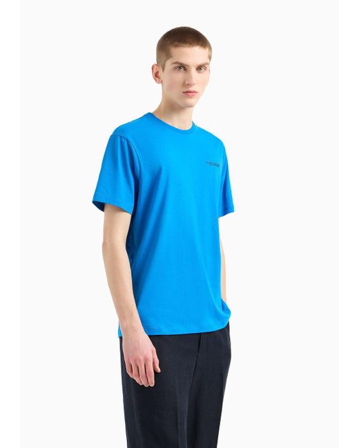 Armani Exchange Blue Milano New York Regular Fit T-shirt for men