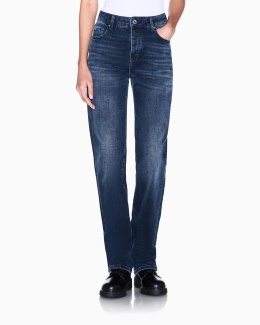 ARMANI EXCHANGE Blue Super Skinny Fit 5 Pockets Pant