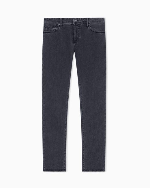 ARMANI EXCHANGE Blue Super Skinny Faded Jeans for men
