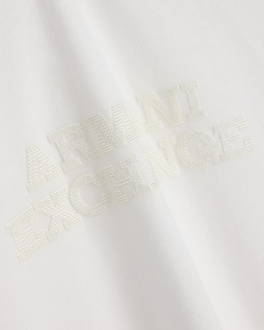 ARMANI EXCHANGE White Regular T-Shirt for men