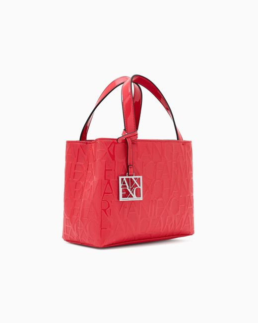 Petit Sac À Main Avec Logo Intégral ARMANI EXCHANGE en coloris Red