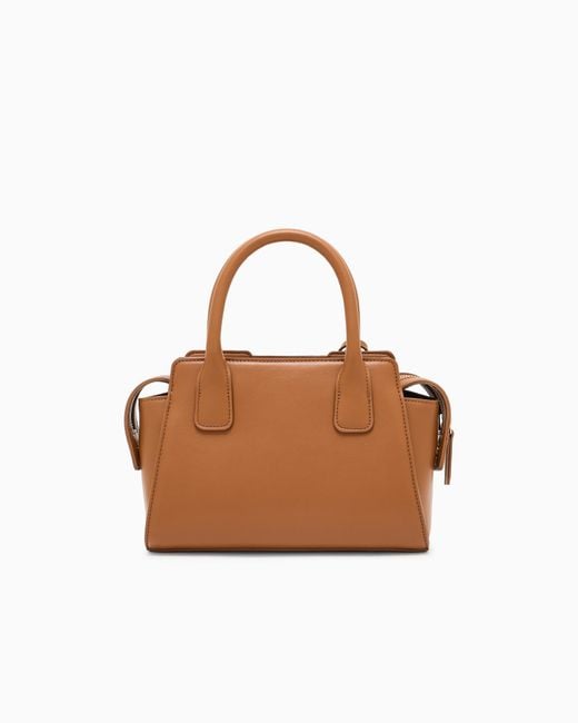 ARMANI EXCHANGE Brown Handbag With Shoulder Strap And Logo