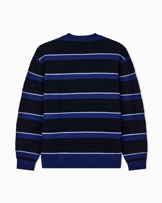 ARMANI EXCHANGE Blue Regular Fit Pullover for men