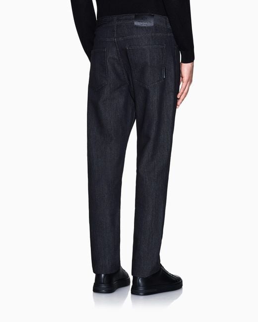 ARMANI EXCHANGE Blue Slim-Fit Five-Pocket Jeans for men