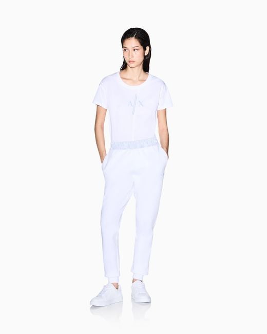 ARMANI EXCHANGE White Relaxed Fit T-Shirt