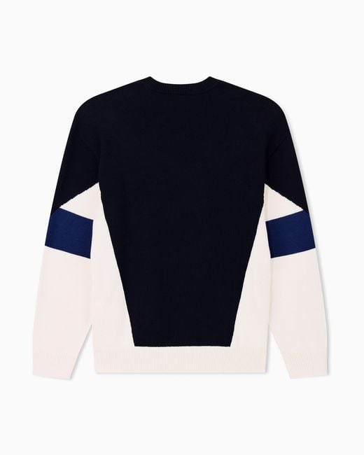 ARMANI EXCHANGE Blue Regular Fit Pullover for men