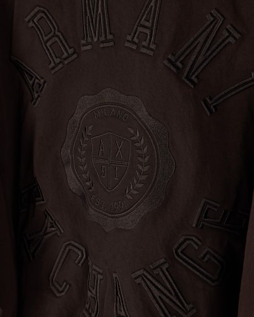 ARMANI EXCHANGE Purple Oversized Blouson Jacket