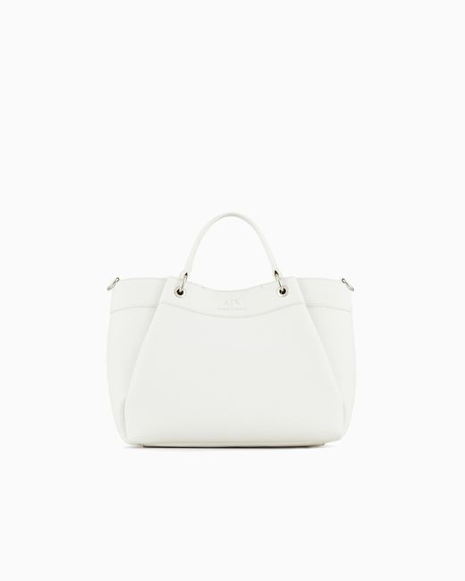 Borsa A Mano Media Con Tracolla Degradè di ARMANI EXCHANGE in White