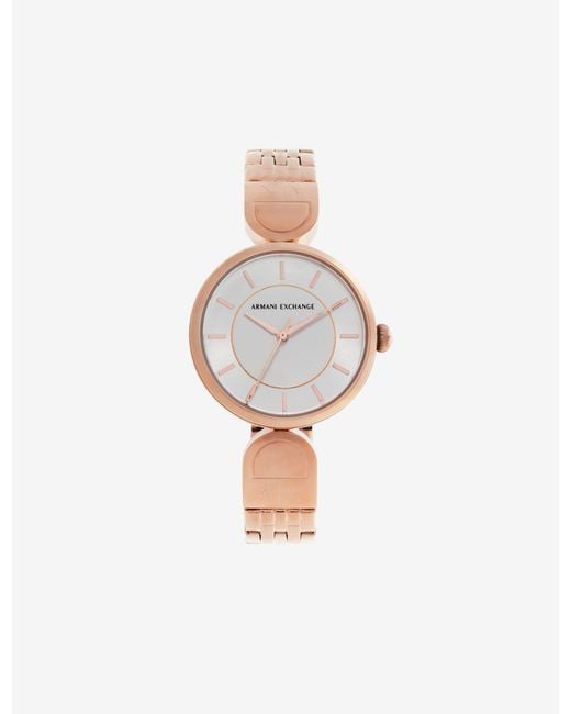 armani exchange ladies watch rose gold