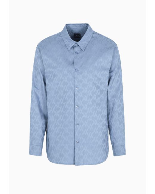 Chemises Classiques Armani Exchange pour homme en coloris Blue
