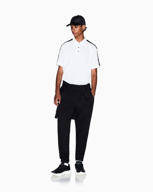 ARMANI EXCHANGE Black Striped Pants for men