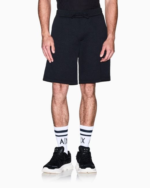 ARMANI EXCHANGE Blue Regular Fit Shorts for men