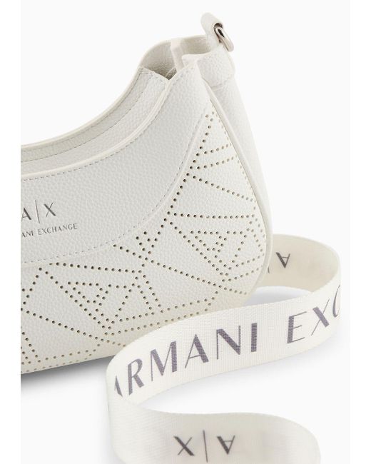 Armani Exchange White Crossbody Bags