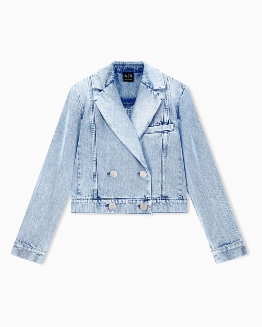 ARMANI EXCHANGE Blue Regular Fit Blazer