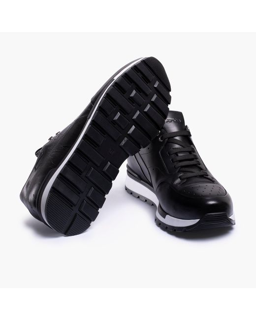 Armos Black Sneaker With Sole for men