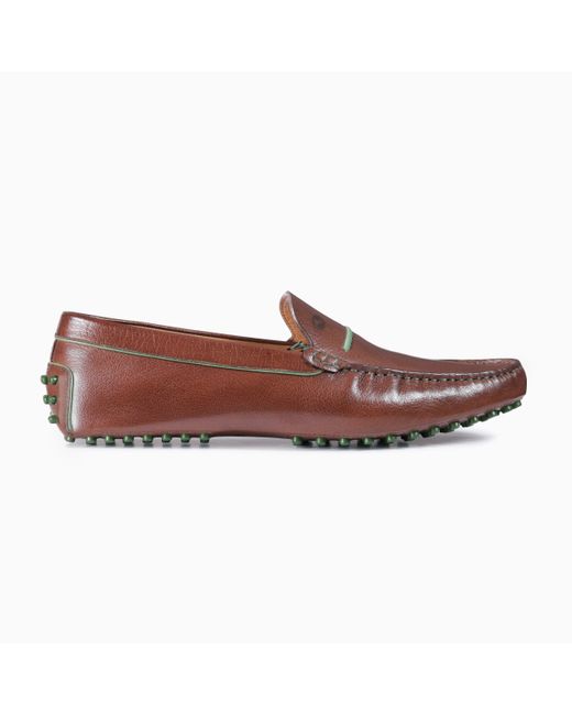 Armos Red Leather Driving Moccasin for men