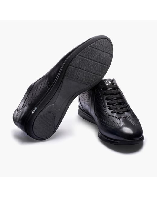 Armos Black Perforated Sneaker for men