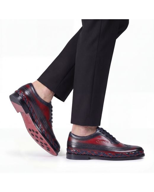 Armos Blue And Brogue Sneaker for men