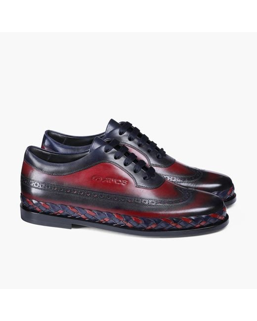 Armos Blue And Brogue Sneaker for men