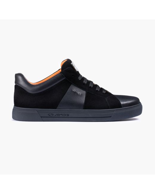 Armos Blue Leather And Suede Sneaker for men