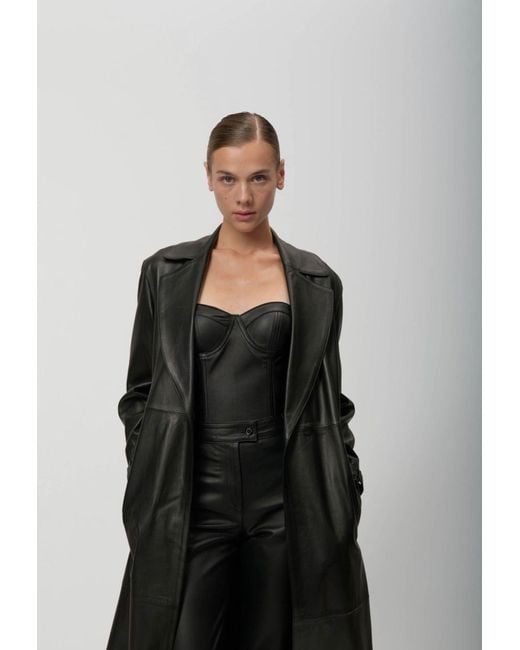 Arrita Studio Black Leather Bustier