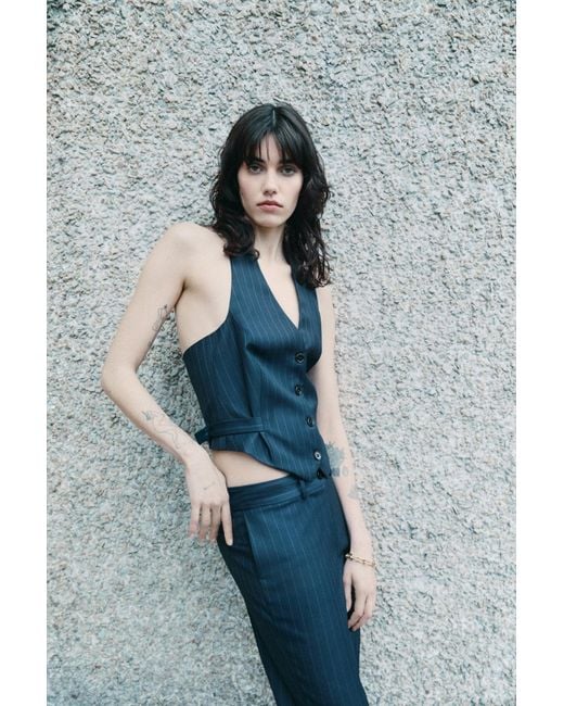 Arrita Studio Gray Single Breasted Vest