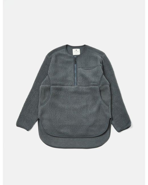 Snow Peak Thermal Boa Fleece Pullover in Grey for Men | Lyst UK