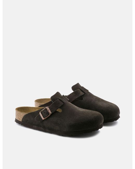 birkenstock boston suede mocha