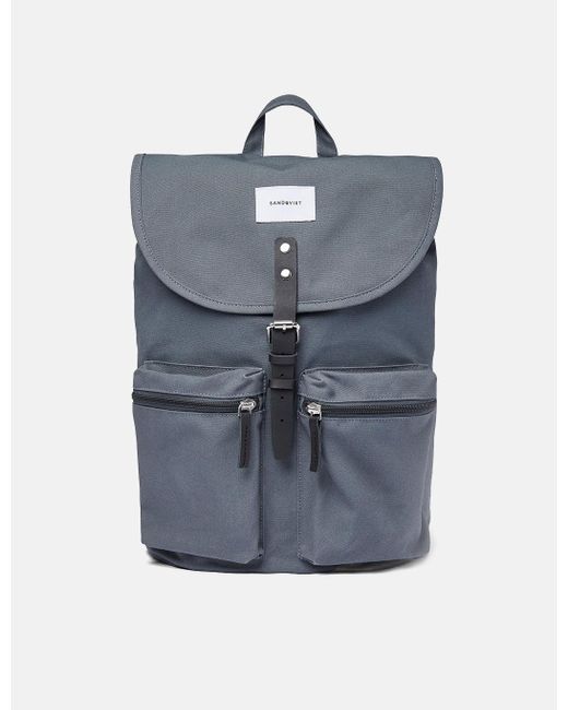 Sandqvist Roald Backpack (organic/recycled) in Blue for Men | Lyst