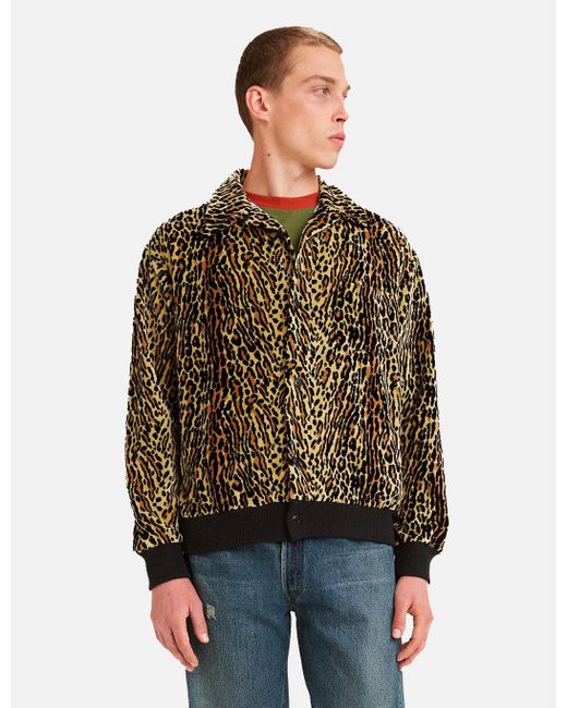 Levi's Levis Vintage Clothing Button Through Fleece - Cheetah in Brown for  Men | Lyst