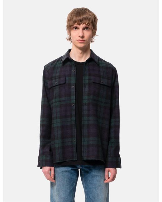 Nudie Jeans Sten Blackwatch Shirt (wool 