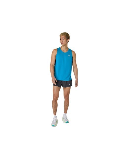Asics Core Singlet in het Blue voor heren
