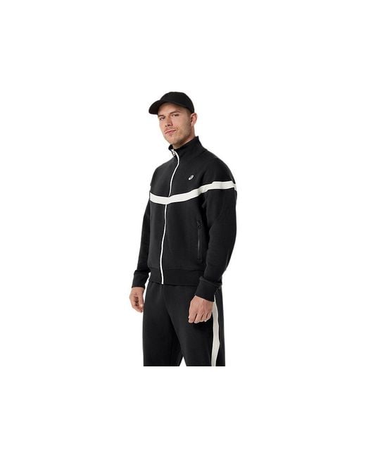 Asics Black Heritage Track Jacket for men