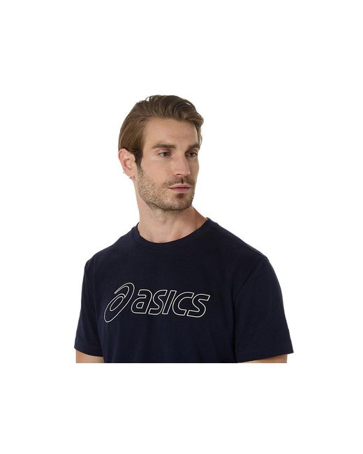 Asics LOGO SS TEE in Blue für Herren