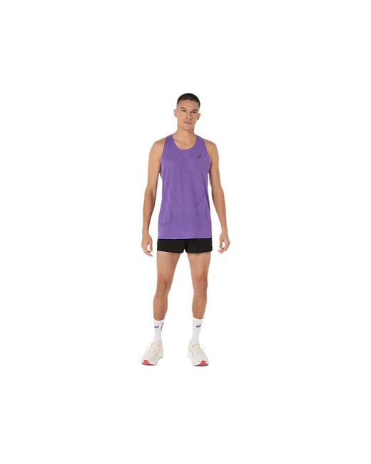 Asics Purple Metarun Singlet for men