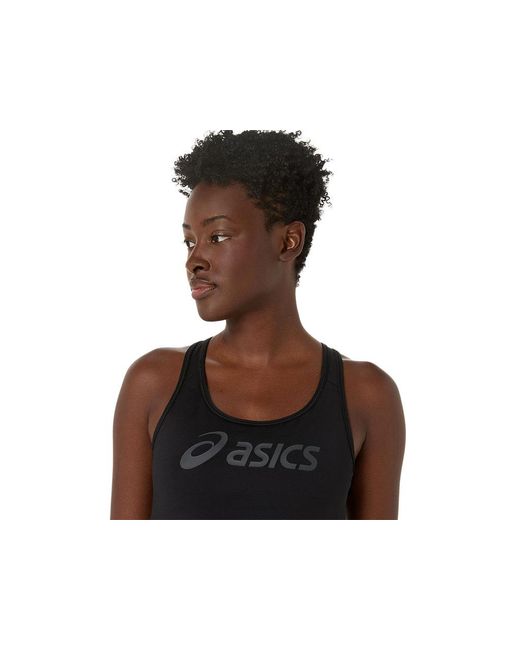 Asics Essential Logo Padded Bra in het Black